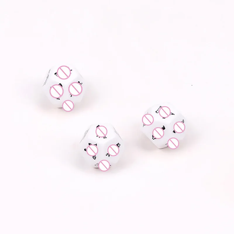 1PCS Sexy Dice Erotic Craps Noctilucent Dice Love Sex Dices Toys Adults Game Sex Cube Polyhedral