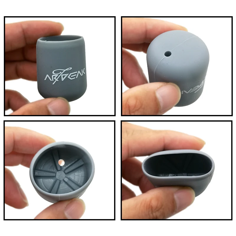 Neue 1 stücke Angelrute Griff Schutzhülle Silica gel Locken Stange Boden Schutz Zufällig ColorTackle Zubehör – Detail 8