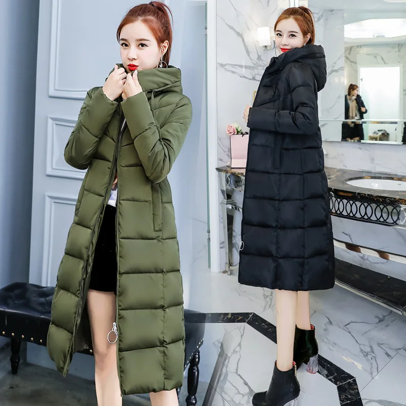 

New High Quality Women's Winter Jacket Simple Cuff Design Windproof Warm Female Coats Fashion Maternity Coats Women Parka