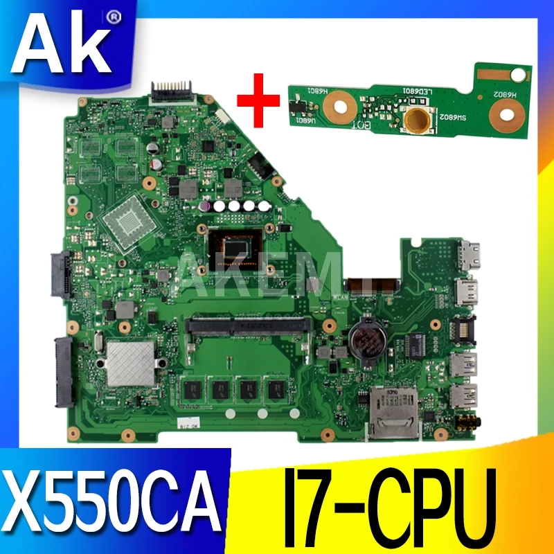 X550CA для For Asus X550 X550C X550CL материнская плата ноутбука I7 CPU GM 100% рабочий тест