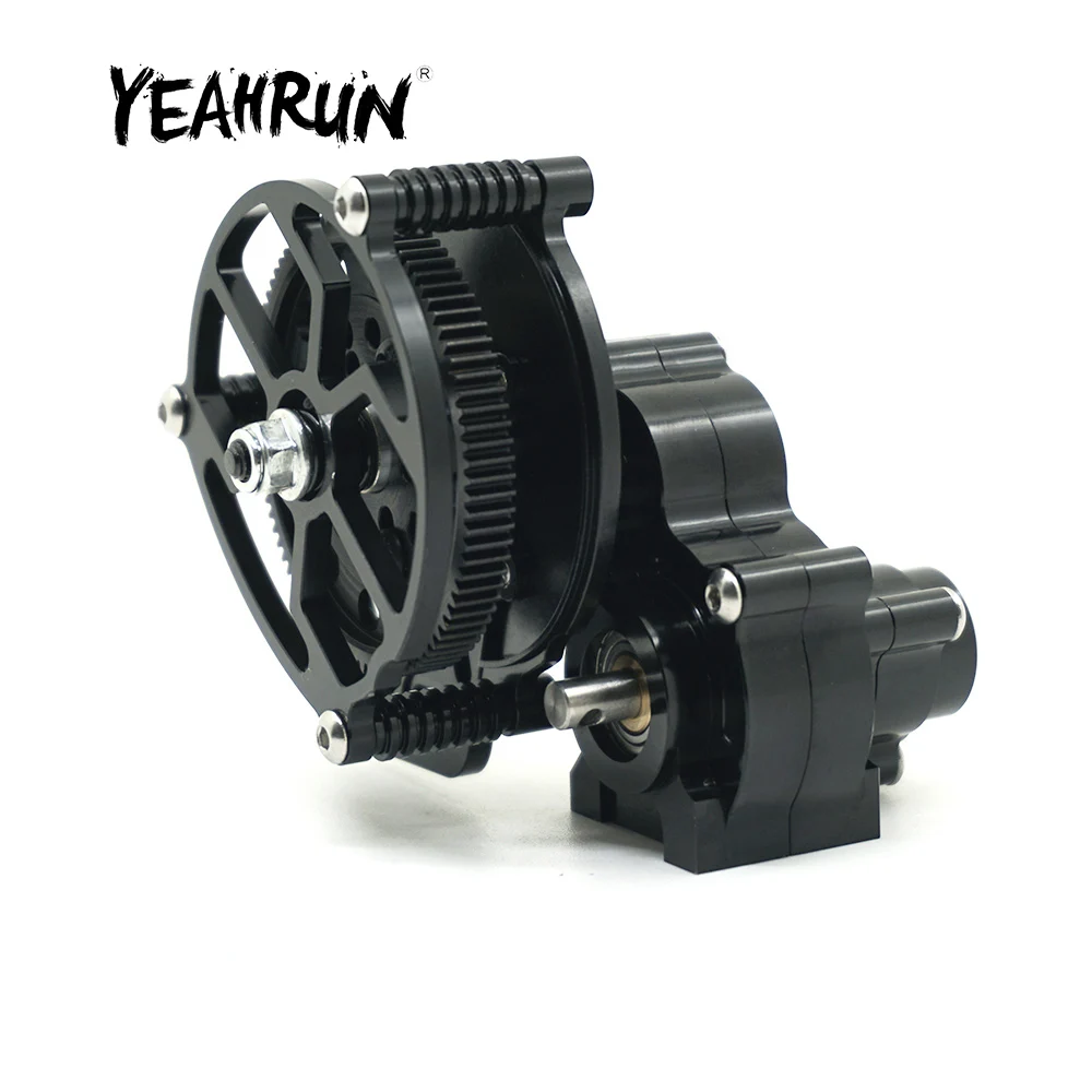 

YEAHRUN CNC Metal Alloy Inverted Transmission Gearbox for Axial SCX10 1/10 RC Crawler Car Truck Model Upgrade Parts