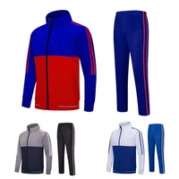 Survêtement Personnalisé pour Adulte et Enfant, Ensemble de dehors, Course à Pied, Entraînement Sportif, Veste et Pantalon à Fermeture Éclair Complète, Nouvelle Collection 6808 1