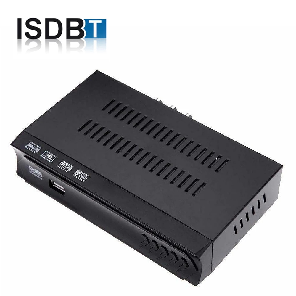 Перу Brasil ISDB-T ТВ-тюнер приемник Цифровой наземный ISDB T телеприставка TDT Full HD ТВ USB рекордер H.264 для УКВ антенна