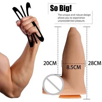 Super Big Dildo Soft Flexible Silicone Sex Toy Sucking Cup Female Masturbator Vagina Stimulator G-spot Massage Adult Sex Product 4