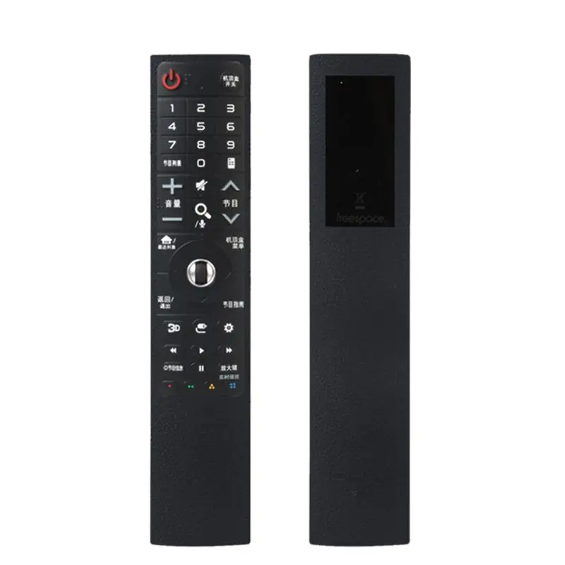 Пылезащитный мягкий силиконовый защитный чехол для LG AN-MR700 MR700 Smart tv пульт дистанционного управления ler протектор - Цвет: Черный
