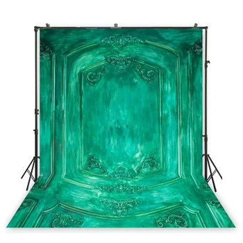 

HUAYI green fabric background backdrop ancient building back drop background for taking photos of filmingxt-6727