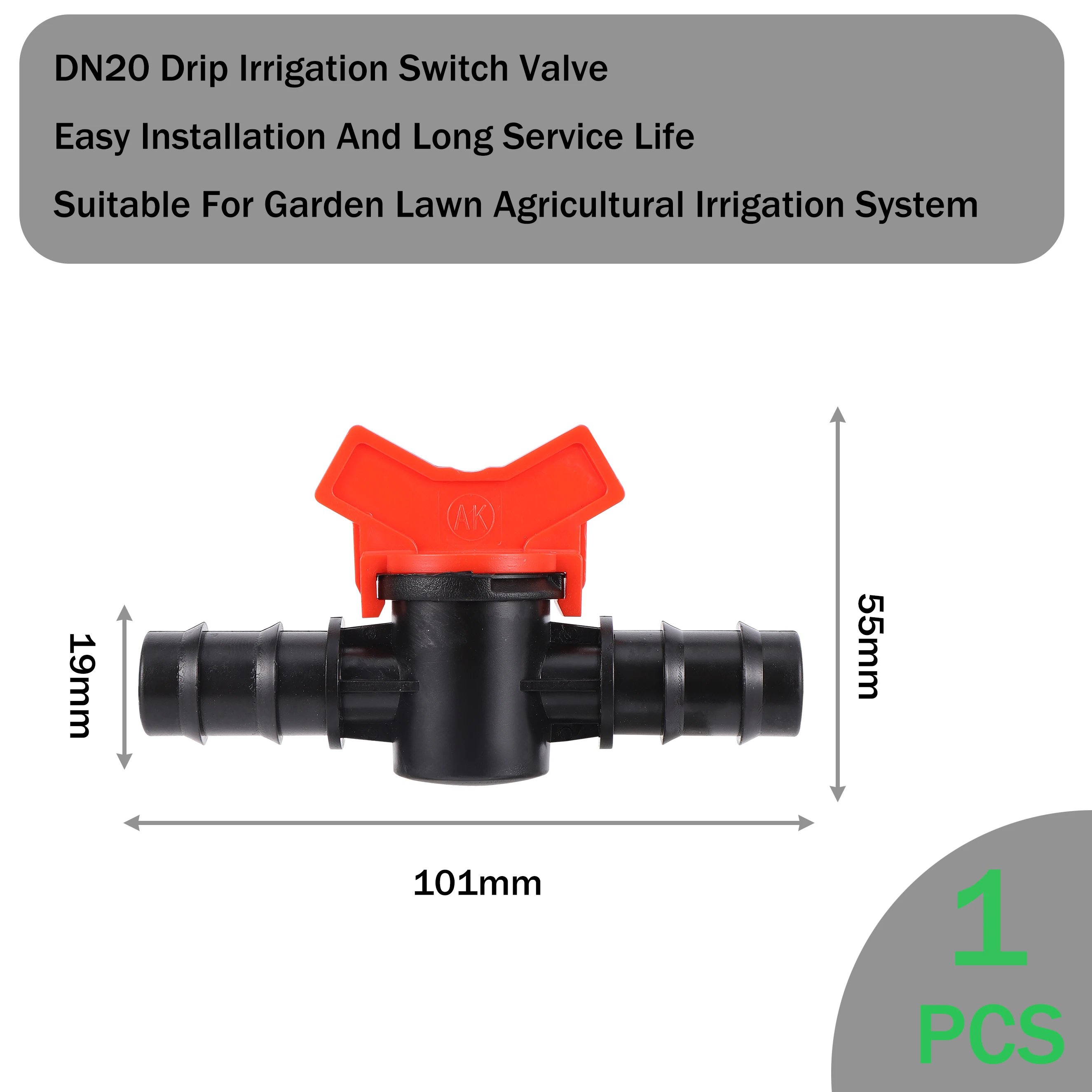 Drip Irrigation Valve Connector Socket Type Irrigation Ball Valve Barb Switch Valve Globe Valve For Garden Lawn Agricultural 