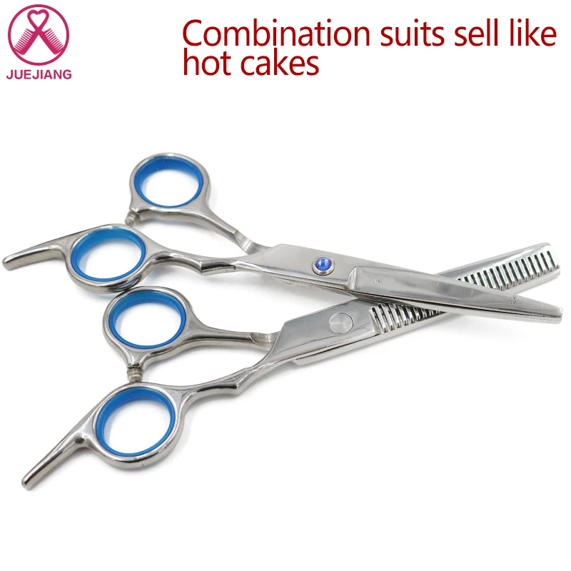

5.5 inch Hair Scissors Set Stainless Steel Cutting Thinning Styling Tool Salon Hairdressing Shears Regular Flat Teeth Blades