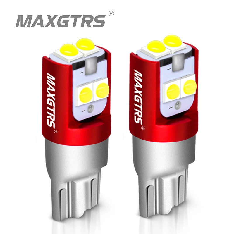 LED Light 5W 194 White 5000K Two Bulbs Front Side Marker Parking Replace OE T10 LED Light 5W 194 White 5000K Two Bulbs Front Side Marker Parking Replace OE T10