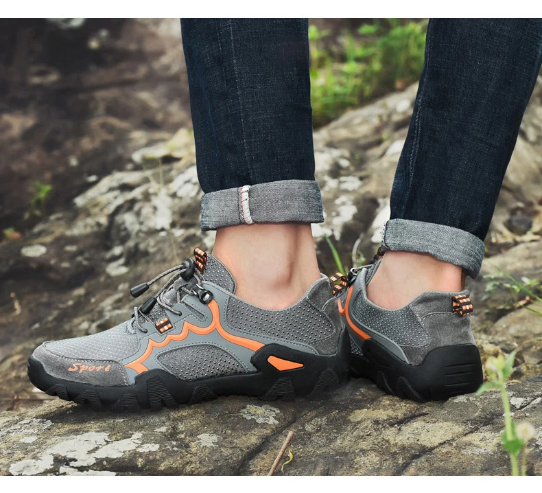 Damyuan/мужские кроссовки; удобная резиновая подошва; нескользящая износостойкая Мужская Спортивная обувь для бега; большие размеры 48