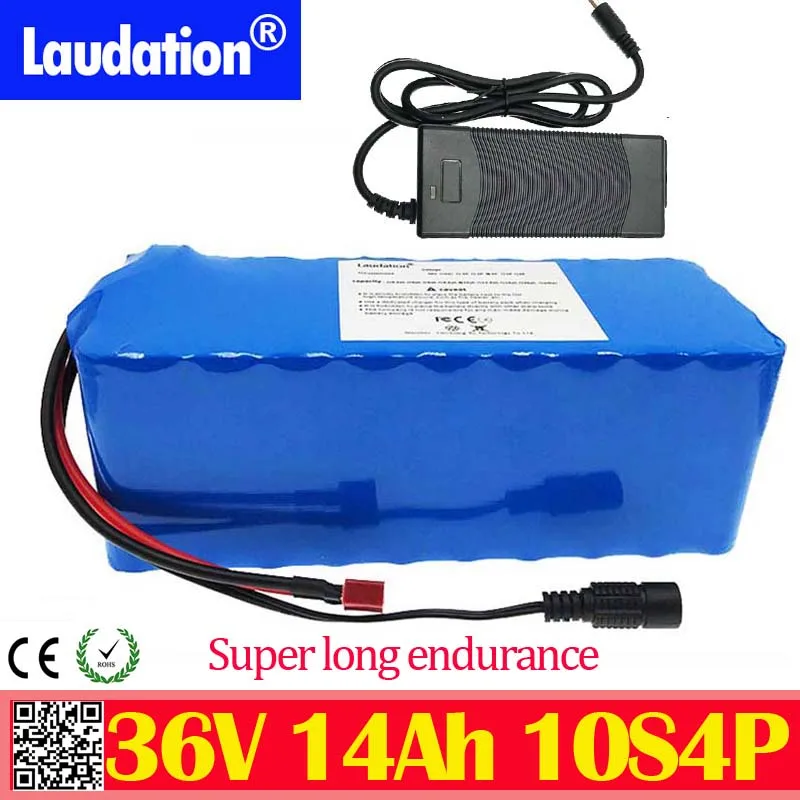 

laudation 36V14ah electric bicycle lithium battery 36V 10S4P 18650 battery pack Motorcycle Electric Car Bicycle Scooter with BMS