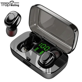 

Mini Bluetooth EarphonesTWS Fingerprint Touch Control Bluetooth Earphone Wireless Headphones Tws Noise Cancelling Gaming Headset