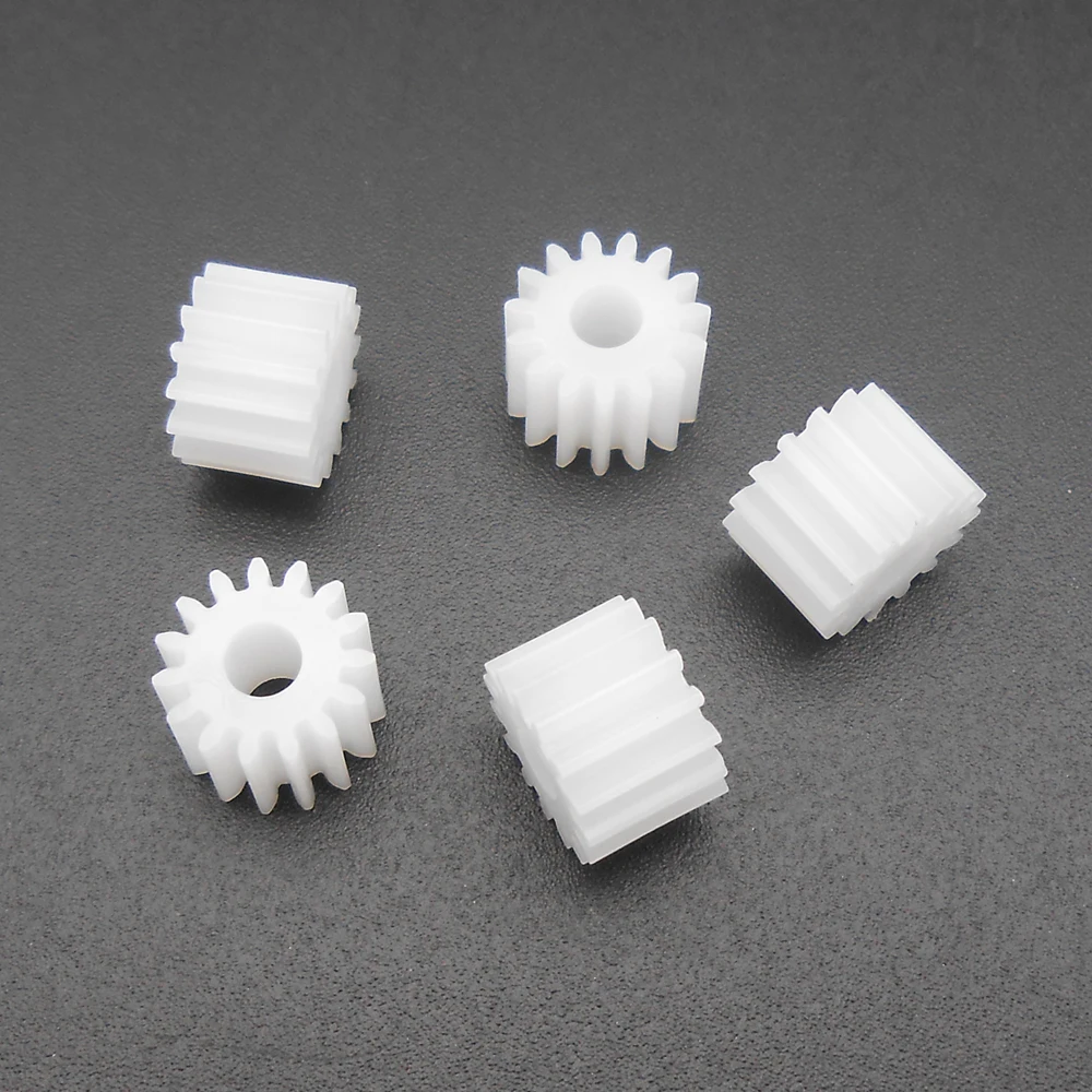 0.5M Plastic Spur Gear 0.5 Modulus T=15 15 Teeth Aperture 3.2mm 3.15mm Tight Fit 15T 3.2A DIY Model Dia 8.5mm X Height 6MM 20Pcs