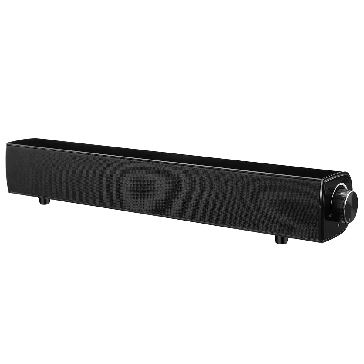 20 Вт bluetooth Саундбар динамик 4000 мАч беспроводной бас HiFi сабвуфер ТВ домашний кинотеатр громкий динамик с микрофоном USB AUX RCA кабель - Цвет: Черный