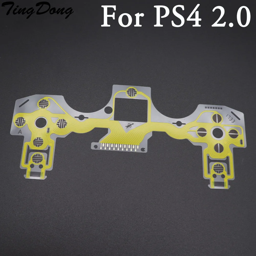 TingDong 2 шт./лот оригинальный золотистый контроллер для ps4 020 кнопки клавиатуры