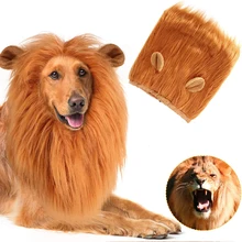 

Pet Dog Hats Pet Cosplay Clothes Lion Mane Headgear Wig with Ears Cap for Dog Cat Dress Up Party Decoration Pet Accessories