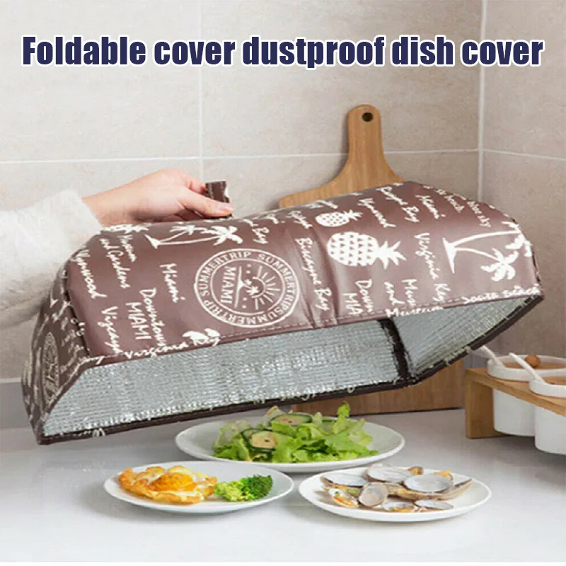 1PcsDinnerTableFoodCoverAluminumFoilFoodCoversFoldable