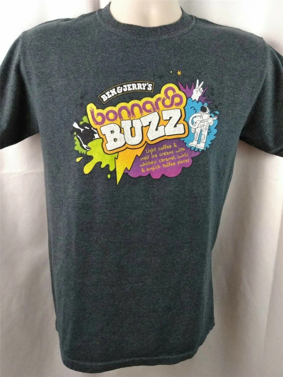 Ben &amp Jerry'S Bonnaroo Buzz мороженое музыка фестиваль Мужская рубашка размер S маленький