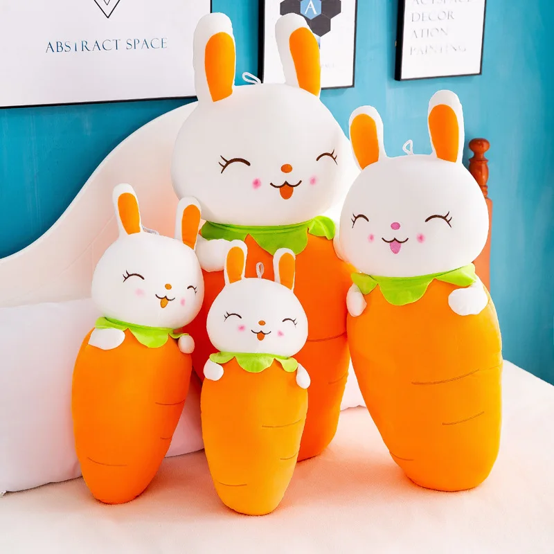 

New Cute Bunny Plush carrot rabbit Toy plush Stuffed Rabbit Easter Gift Decor Baby Appease Toys For Children Kids New Year Gift