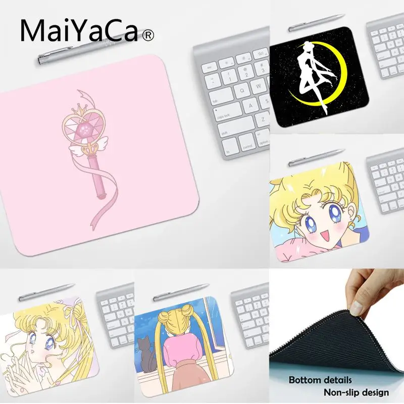 MaiYaCa Высокое качество мультфильм Сейлор Мун компьютерные игровые коврики для мыши Лидер продаж подставка под руку мышь