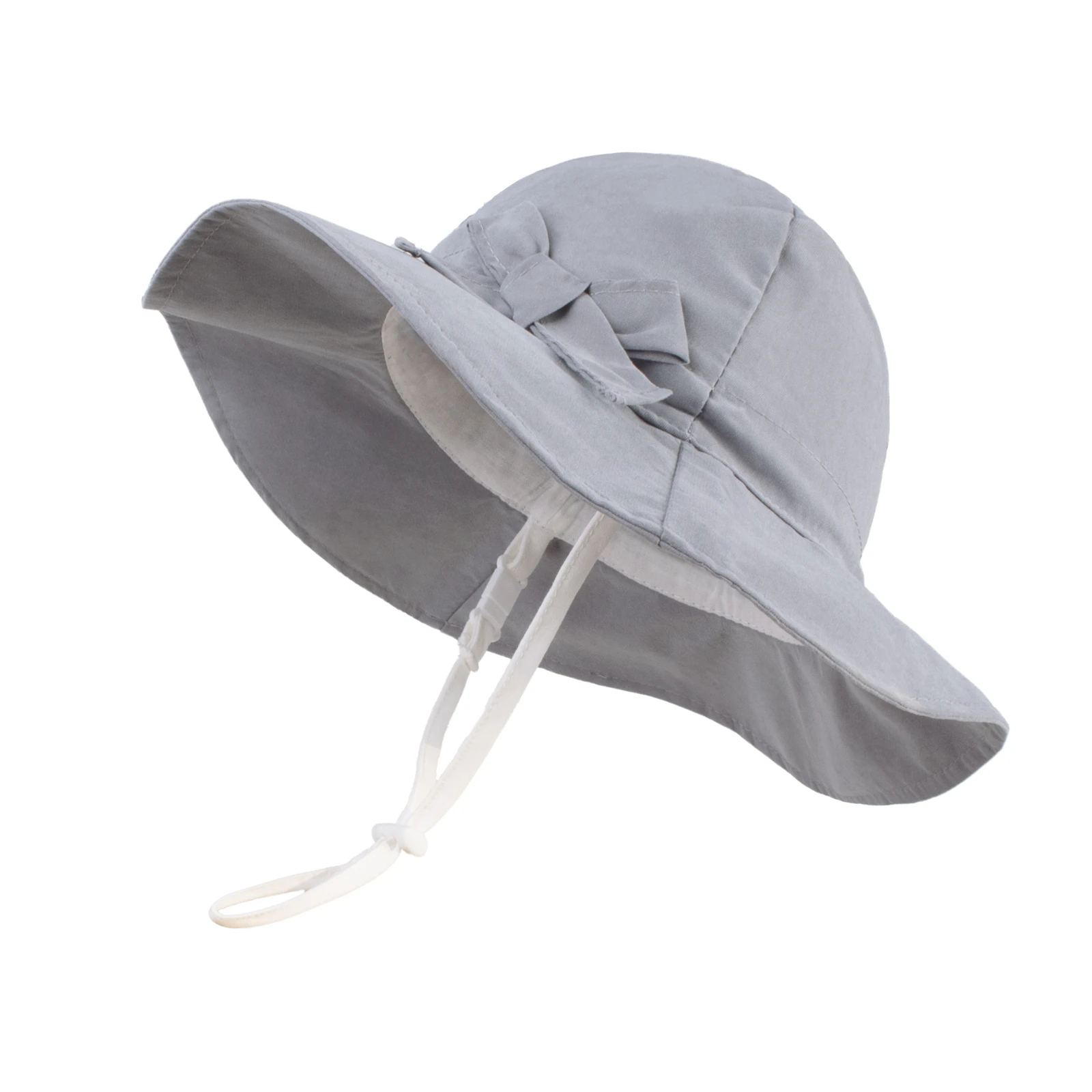 Connectyle Baby Girls Sun Hat Wide Brim Lightweight Adjustable Packable UV Sun Protection Outdoor Travel Bucket Play Hat