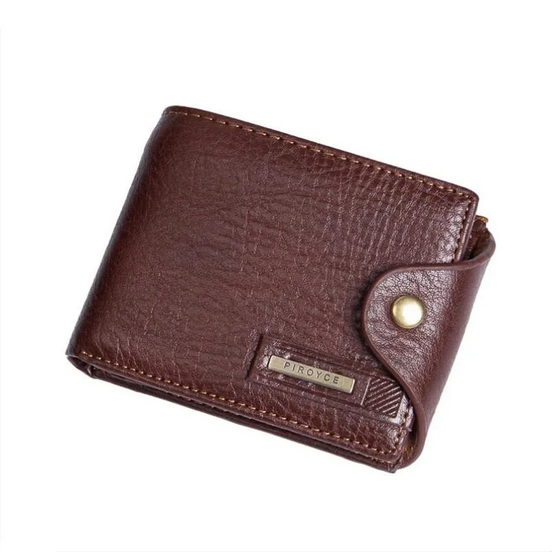 

2020 Men Short Wallet Coin Purse Masculina Billetera Credit Card Holder Wallet Vintage folding Clutch Bag Portfolio Portomonee