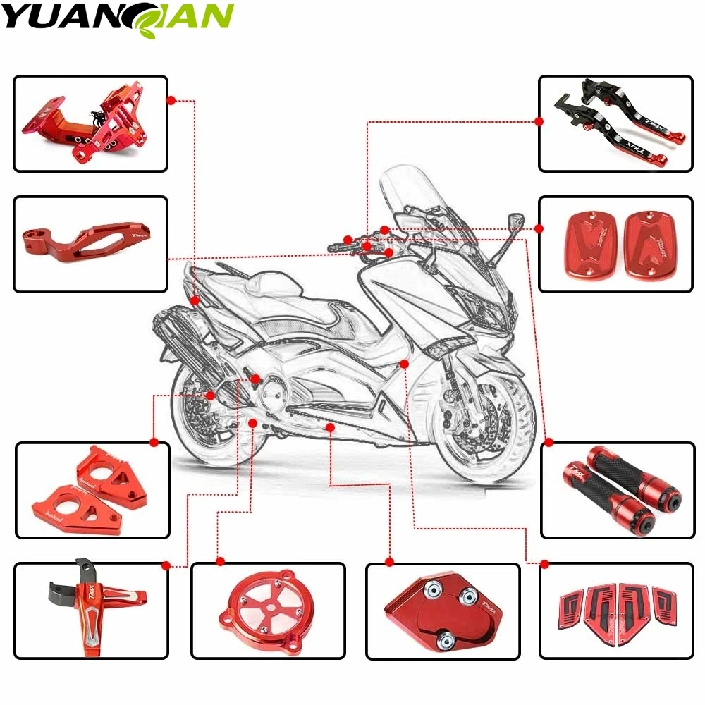 Натяжитель цепи шпинделя для мотоцикла Yamaha TMAX 500 530 T-MAX | Автомобили и мотоциклы
