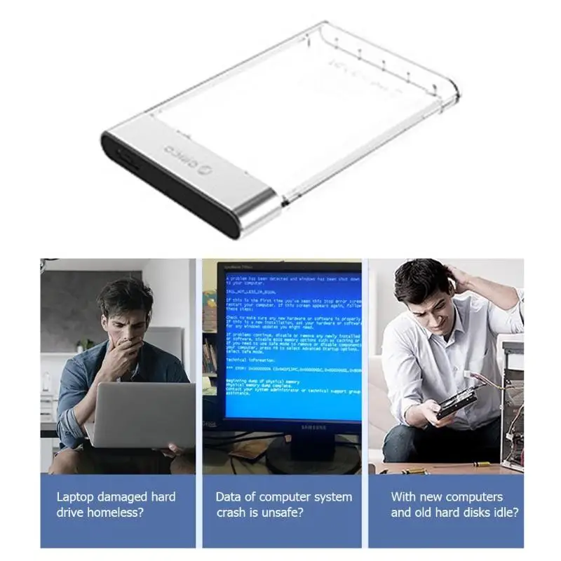 ORICO 2129U3 SATA3.0 для USB3.0 Micro-B адаптар для жестких дисков для 2,5 дюйма SATA HDD/SSD для Windows, Mac