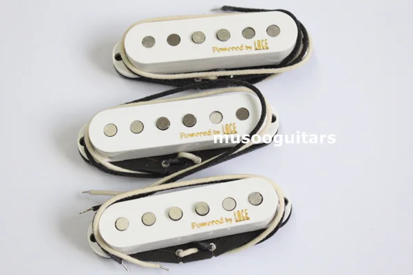 

Powered by LACE pickup,1 Set of Single Open,Staggered top White Pickup Cover