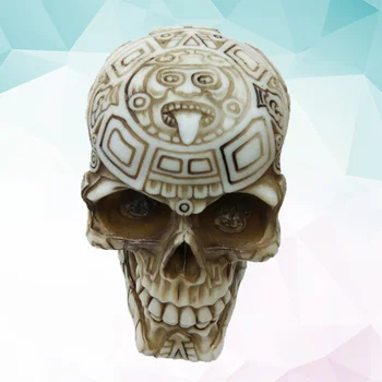 

1PC Skull Ornaments Halloween Horror Spooky Home Crafts Resin Ornaments Desktop Decoration for Bar Halloween Ghost House