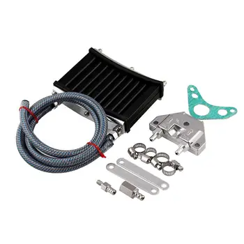 

Universal Motorcycle Oil Radiator For Mb-Occ041-Bk Cnc Aluminum Oil Cooling Kit For 50Cc 110Cc 125Cc 140Cc 150Cc