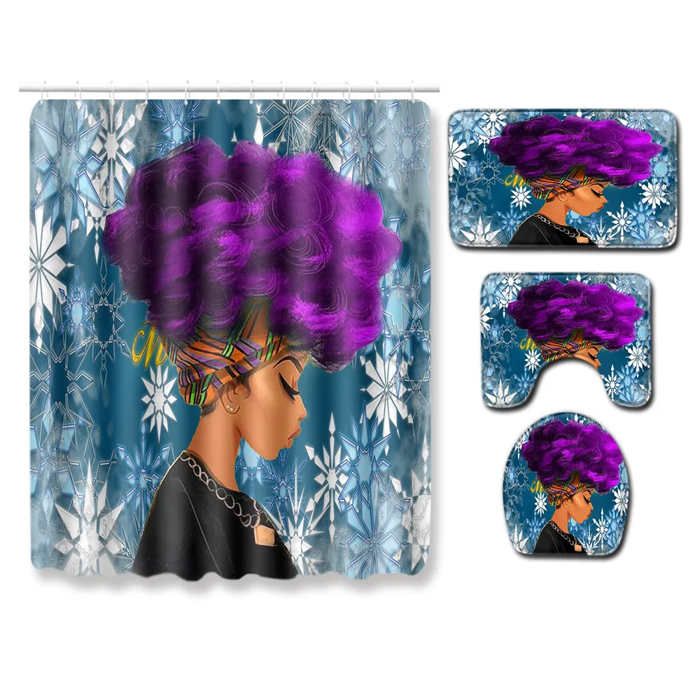 Zeegle Merry Christmas коврик для ванной коврик прямоугольной формы для ванной комнаты водонепроницаемый туалетный душ занавеска крышка унитаза пол в туалете ковер - Цвет: JA28