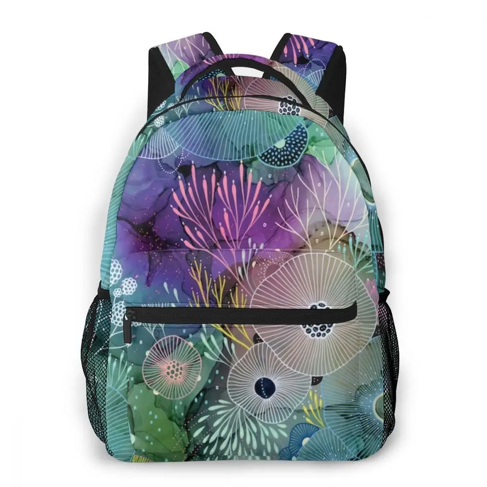 

WHEREISART Flower Printing Backpack Floral Back Pack Canvas School Backpack Rugzak Women Girls Travel Bags Mochila Escolar