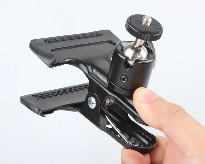 Clip Clamp Holder Mount Universal Metal Standard Ball Head 1/4 Screw Bracket Camera Flash Holder Photography flash holder light clip holder