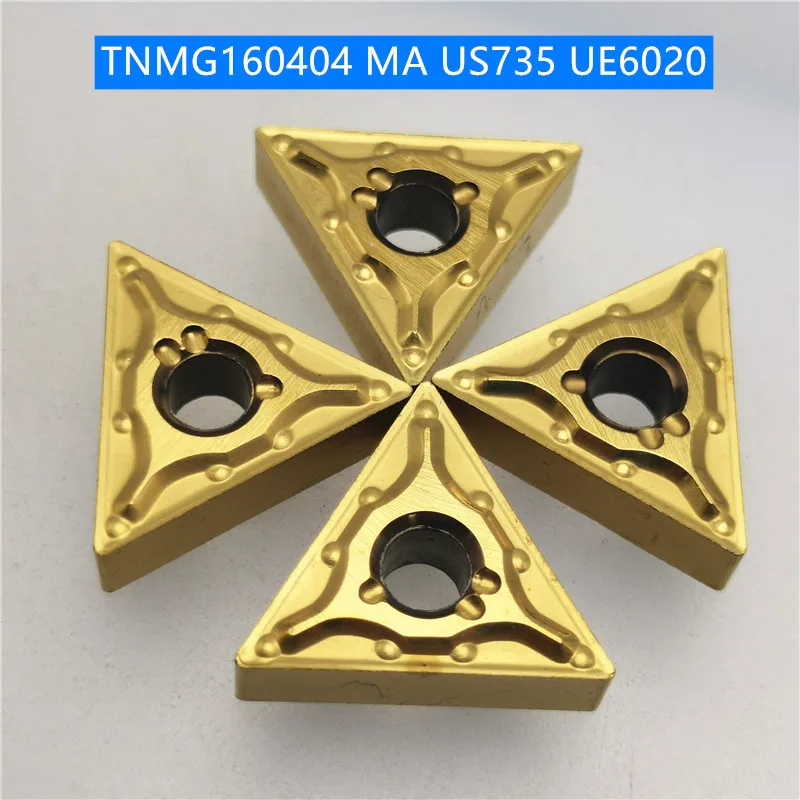 

50PCS TNMG160404 US735 External Turning Tools turning insert Carbide insert Lathe cutter Tool TNMG 160404