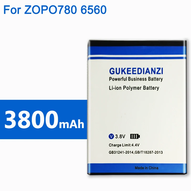 GUKEEDIANZI 2019 Новый BT57S 3800mAh аккумулятор для смартфонов ZOPO 780 6560 ZP780 ZP6560 литий-ионный