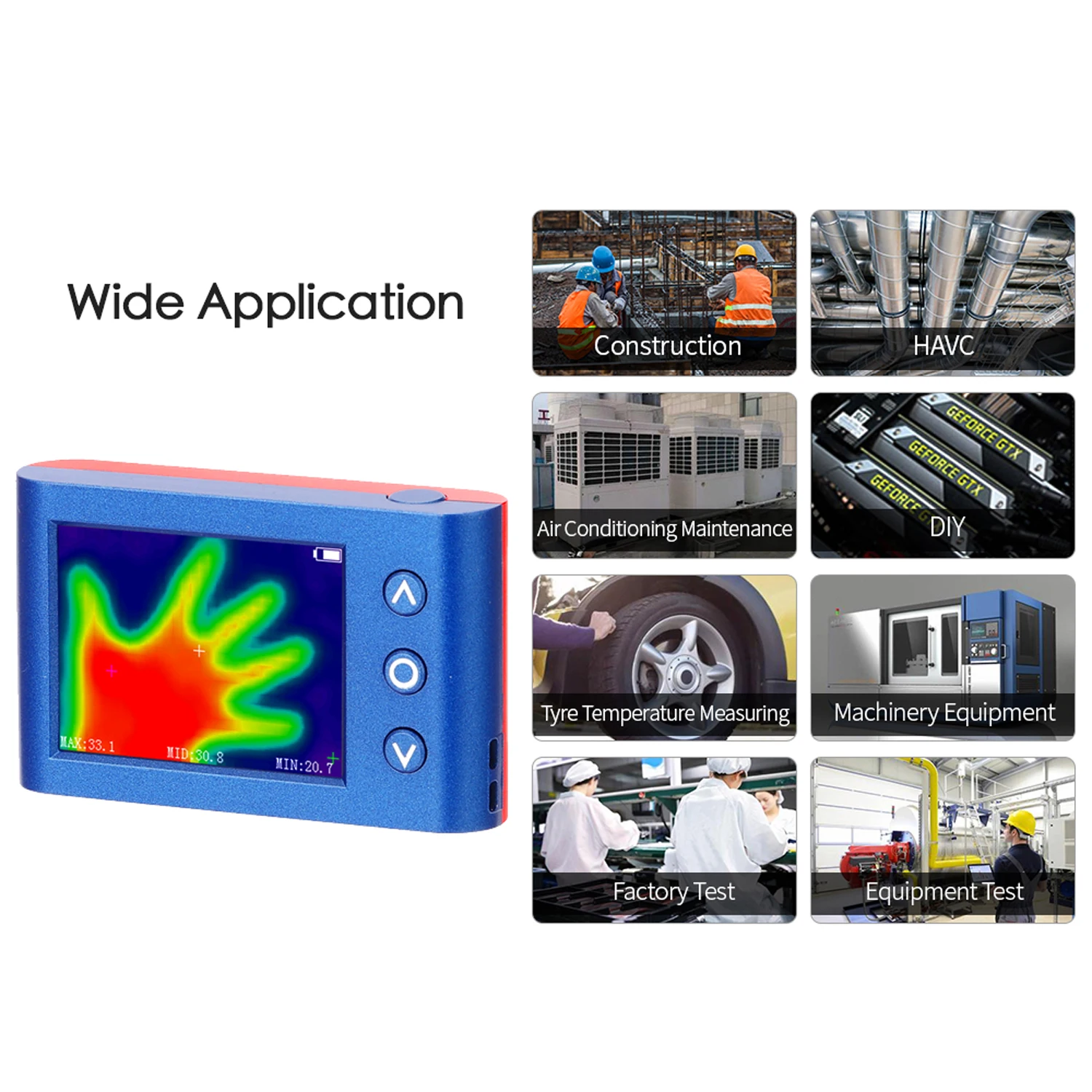 

Portable Handheld Thermograph Camera Infrared Temperature Sensor Digital Infrared Thermal Imager digital infrared thermometer