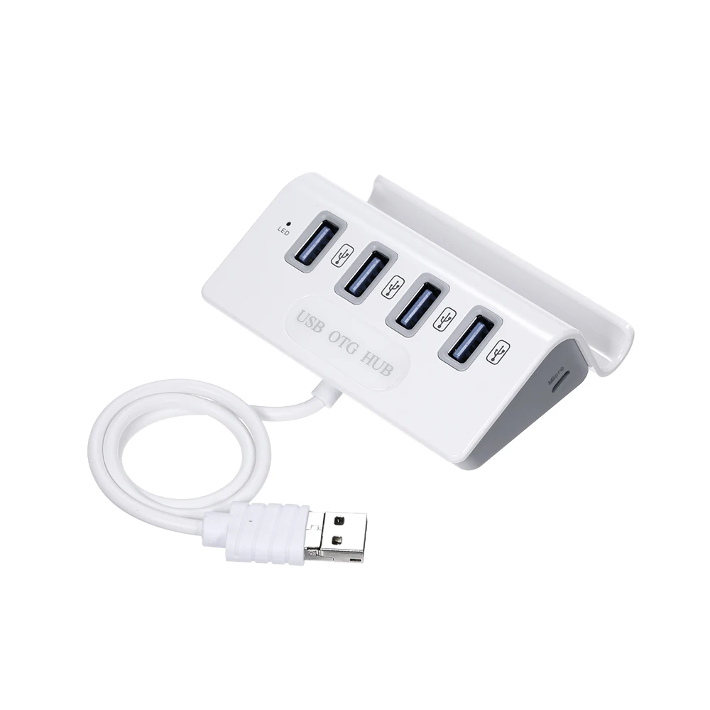 Концентратор USB3.1 type C с кардридером 4 в 1 USB-C концентратор type-c OTG концентратор USB 3,0 мультихаб с держателем телефона планшета для портативных ПК