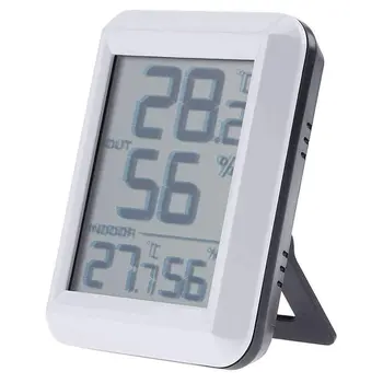 

Indoor Outdoor Wireless Digital Thermometer Electronic Temperature Humidity Meter with Easy to Read Lcd Display