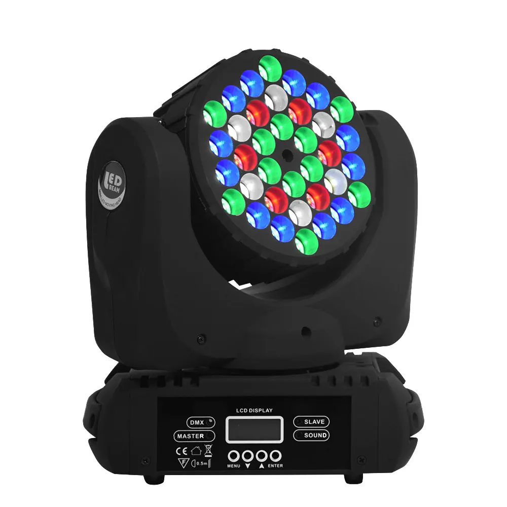 moving head 36x12W Dmx Освещение для сцены луч движущаяся голова светодиодный свет 36x3 Вт rgbw led мыть вращающаяся лампа в стиле диско свет Вечерние огни(6 шт./партия - Цвет: moving head 36x12W