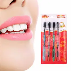 Eco - Friendly Bamboo Charcoal Toothbrush Set - Pack of 4 (1)