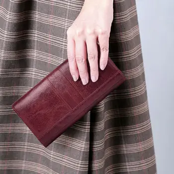 

Women Ladies Genuine Leather Wallet Long RFID Purse Card Phone Holder Case Clutch Handbag