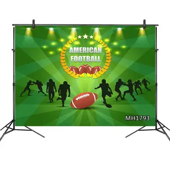 

American Football Athlete Green Sports Backdrop Newborn Photography Props Photography Background Children Baby Photo Studio