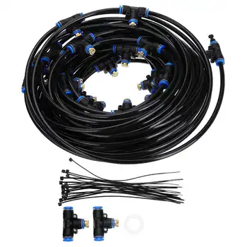 

18M Water Misting Cooling Irrigation System Water Sprinkler Hose Water irrigation Outdoor Mist Cooling SprayTool Garden