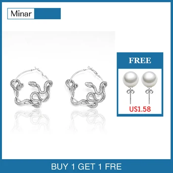 

Cool Punk Antique Animal Black Snake Earrings Crazy Twining Snake Hoop Earrings Personality Statement Earrings Party Jewelry