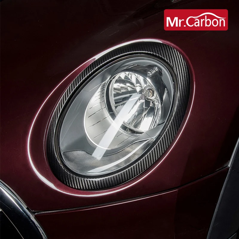 

Carbon Fiber Exterior Decoration Car Headlight Protection Cover Sticker For Bmw Mini F54 F55 F56 F57 F60 Styling Accessories