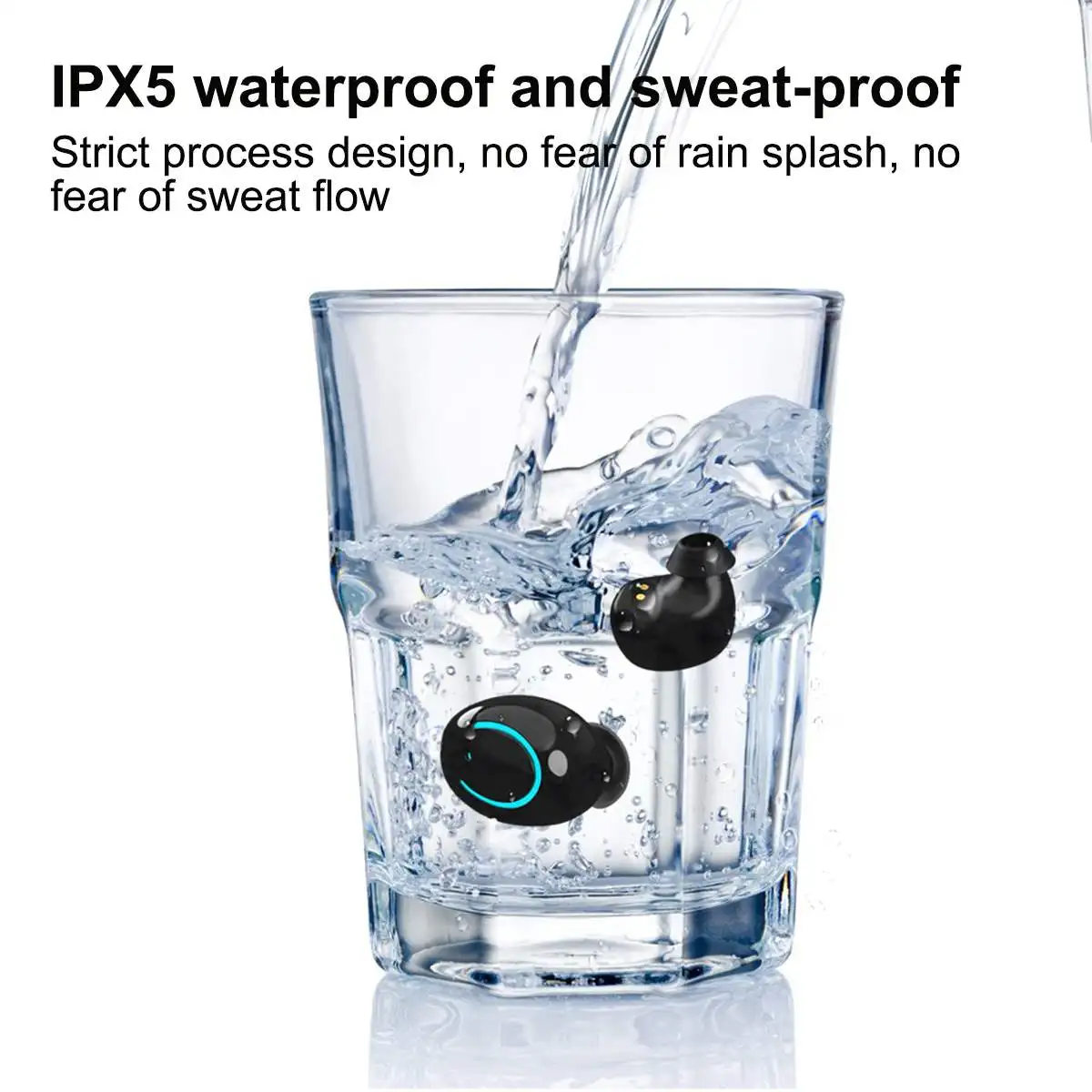 Q19 TWS Wireless bluetooth 5.0 Earbuds LED Display Screen Waterproof bluetooth Earphones With Large Capacity Charging Box