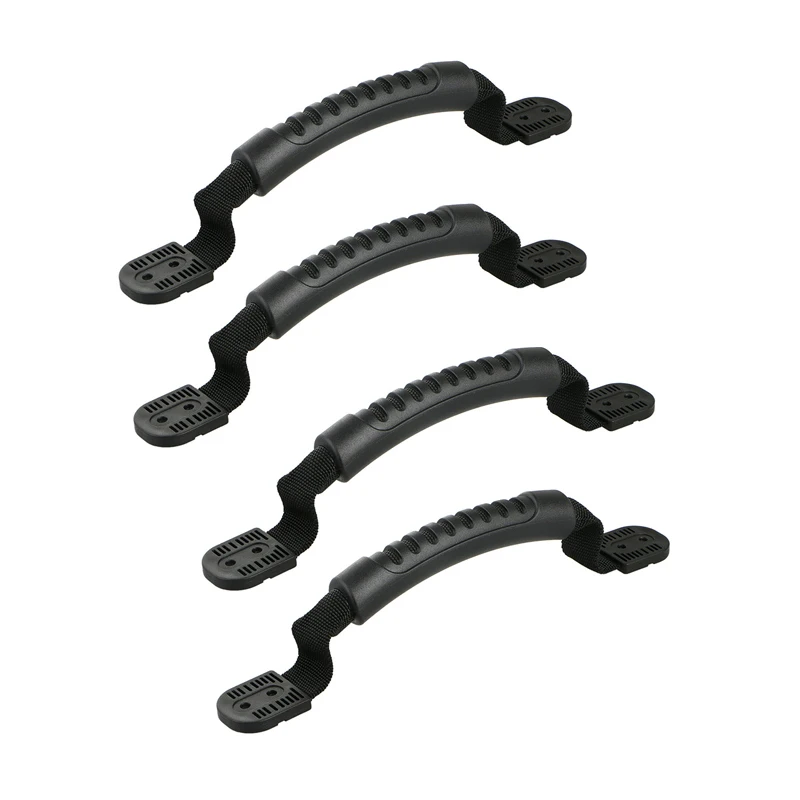 

1/2/4pcs Portable Rubber Boat Side Mount Carry Handles Hand Grip Grab For Kayak Canoe New Replacement Screws Not Included