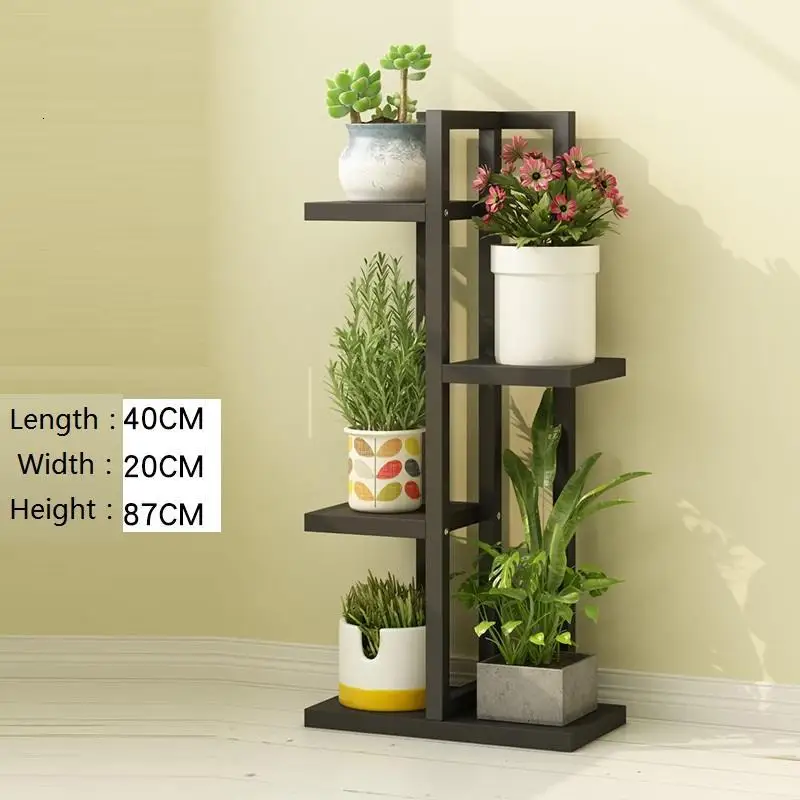 Estanteria Escalera Rak Bunga Mueble Para Plantas Saksi Standi Varanda деревянная полка напольная стойка для растений Dekoration подставка для цветов - Цвет: Number 3