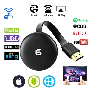 

HDMI Dongle Wireless Display TV Dongle with DLNA/Miracast/Airplay for Android Mirroring Netflix/Youtube IOS Casting Media Stream